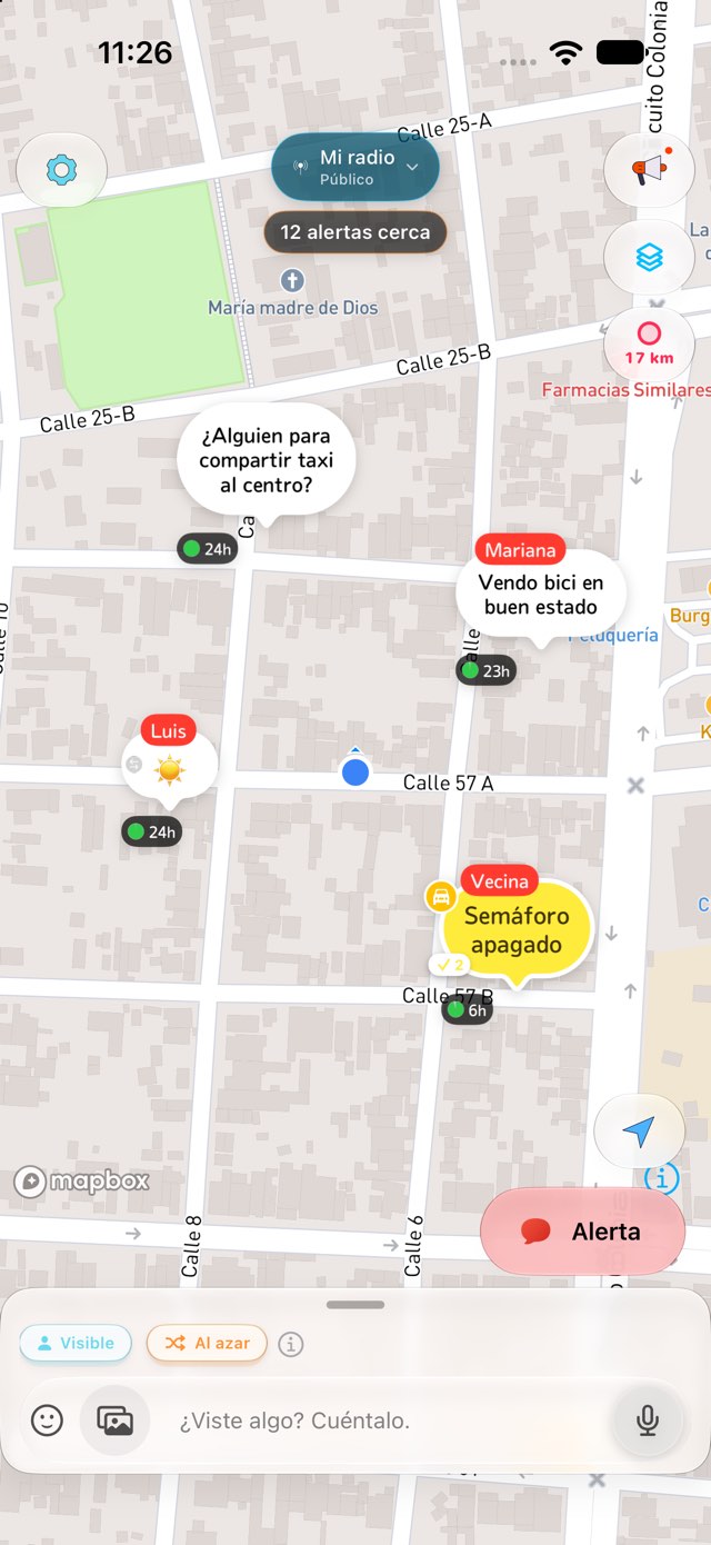 El panel para escribir de Liivoo: dos chips, «Visible» y «Al azar», y debajo el campo para escribir.